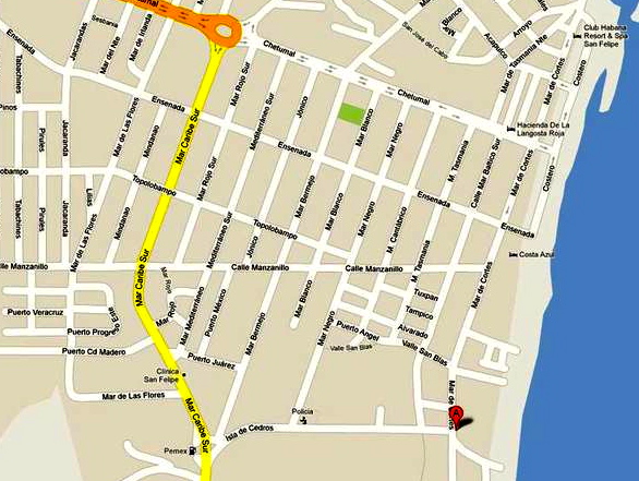 Directions to El Cortez San Felipe Restaurant