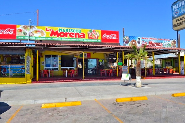Mariscos La Morena restaurant front veiw