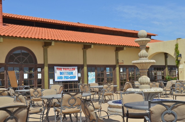 Outdoor seating at The Pavilion El Dorado Ranch San Felipe