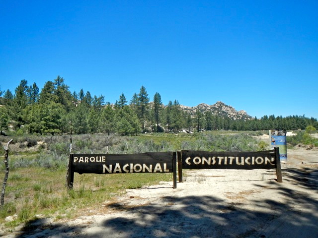 parque nacional constitution sign