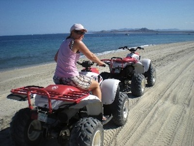 Riding ATV in San Felipe Baja