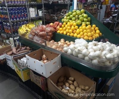 Gonzalez Supermarket San Felipe Baja California - fresh vegetables