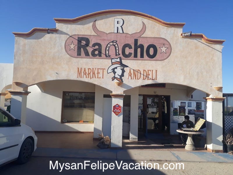 Rancho Market and Deli San Felipe Front View