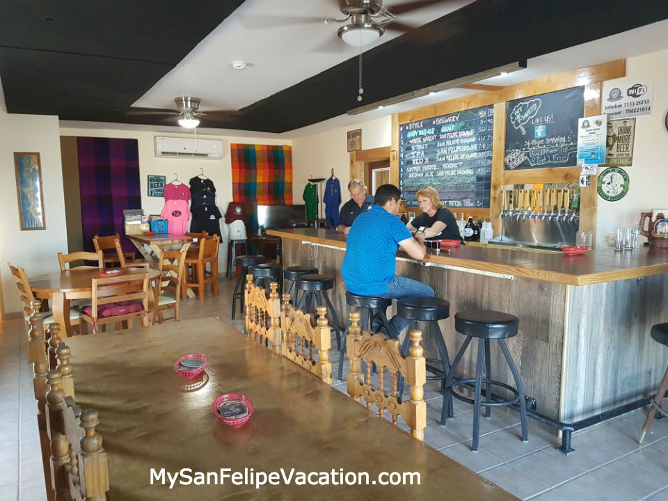San Felipe Brewing craft beer interior