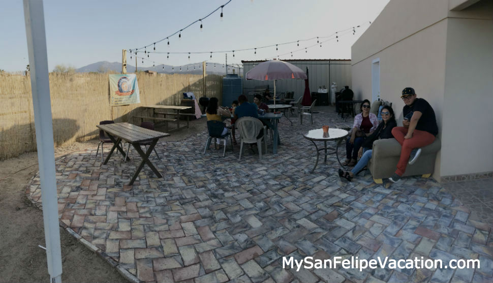San Felipe Brewing outdoor patio  