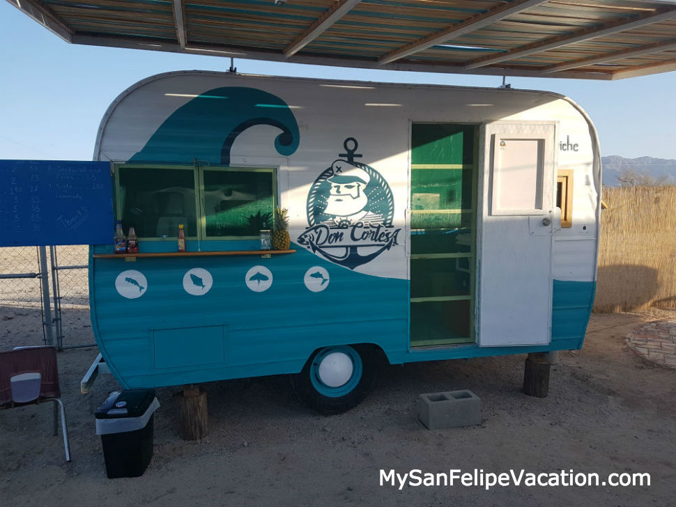 San Felipe Brewing taco stand  