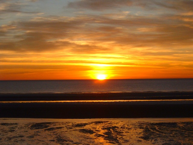 Watching the sunset in San Felipe Mexico