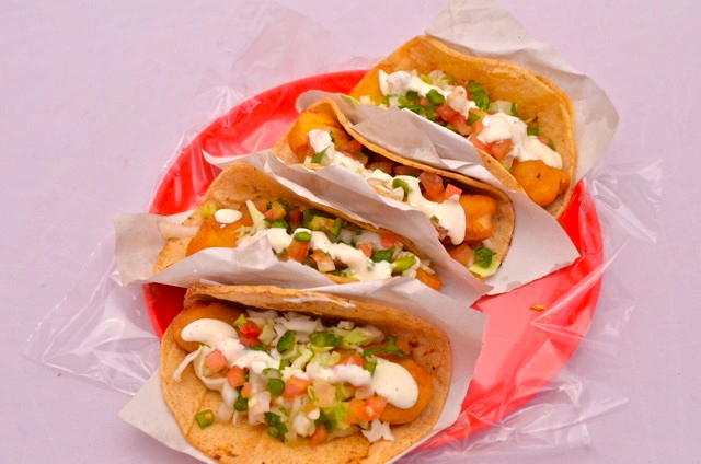 Tacos from the Taco Factory San Felipe, Baja